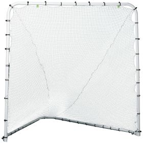 Soozier 6' x 6' Folding Lacrosse Goal, Backyard Lacrosse Net with Steel Frame, Soccer & Lacrosse Training Equipment for Kids, Youth, Adults