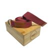 Bamboo Block & Strap Combo (Red Strap)