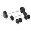 Workout Bench with Weight Rack, Barbell and Dumbbell Set 198.4 lb