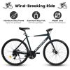 A28320 700C Aluminum Frame Shock Absorbing Front Fork Unisex road bike