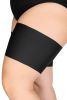 Women Elastic Thigh Bands Anti Chafing X-Large Nero Color Prevent Thigh Rubbing Satin Lined Protector Anti Slip Silicone