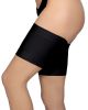 Women Elastic Thigh Bands Anti Chafing Prevent Thigh Rubbing Satin XXL Size Nero