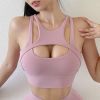 New Sexy Women's Sports Bra Top Women Tight Elastic Gym Sport Yoga Bras Bralette Crop Top Chest Pad Removable 13 Colors