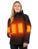 Heated Jacket for Women, ANTARCTICA GEAR Winter Coat with 12V 16000mAh Battery Pack, Soft Shell Heating Hood Jacket