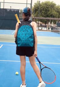 Cool Design Bag; Best For Tennis Backpack; Pickleball Bag; School Backpack; Gym Bag and Travel Backpack; Separated Fit 2 Rackets (Color: Blue)