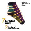 Anti-Fatigue Compression Ankle Sock for Improved Circulation, Swelling Relief, Plantar Fasciitis Relief and Tired Feet