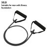 1pc 5 Levels Resistance Bands (suitable Beginner) With Handles Yoga Pull Rope Elastic Fitness Exercise Tube Band For Home Workouts Strength Training