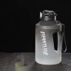 Sports Water Jug With Time Markers; Gradient Color Fitness Accessories