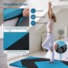 4-Panel PU Leather Folding Exercise Gym Mat with Hook and Loop Fasteners